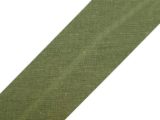 Cotton bias tape 20 mm-khaki