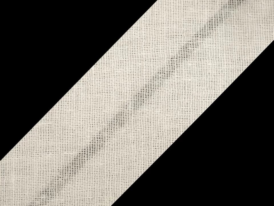 Cotton bias tape 20 mm warm white