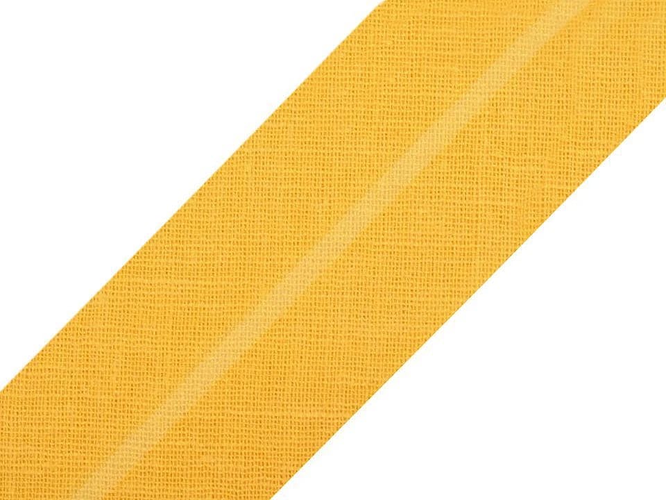 cotton bias tape 30 mm-yellow