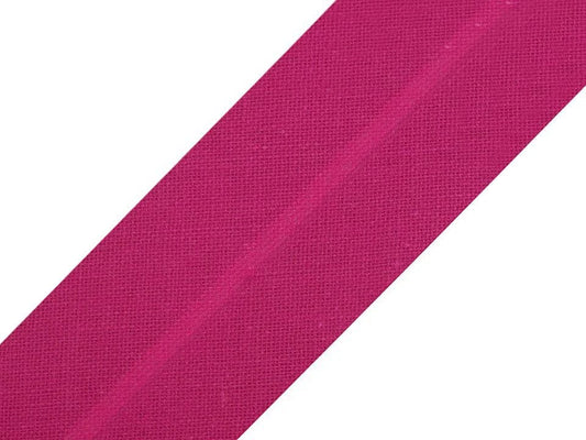 Cotton bias tape 30 mm-fuchsia