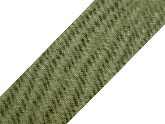 Cotton bias tape 30 mm-khaki