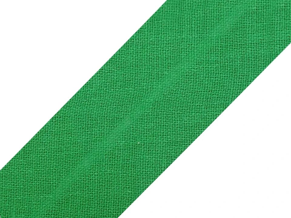 Cotton bias tape 30 mm-green