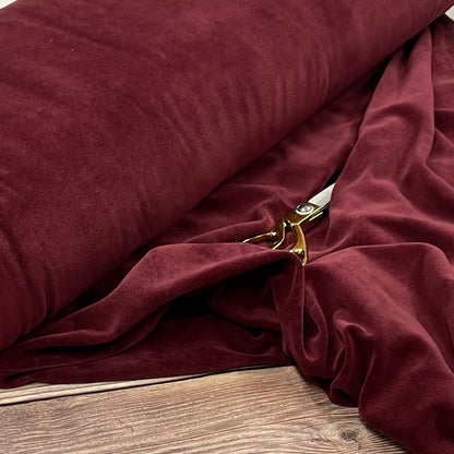 Cotton velour - burgundy 250 g/m²