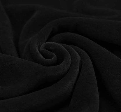 Kokvilnas velūrs-melns 250 g/m²