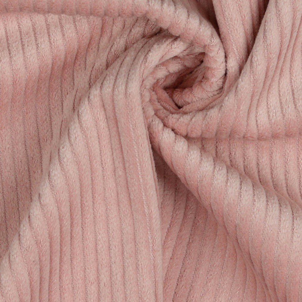 Cotton corduroy - soft pink 280 g/m²