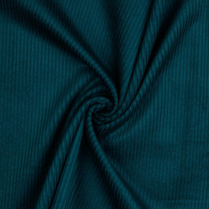 Cotton corduroy - petrol 280 g/m²