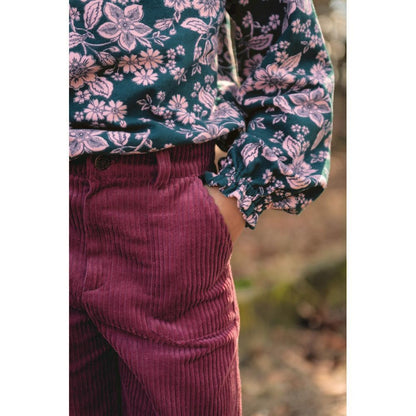Cotton corduroy - petrol 280 g/m²