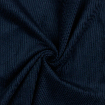 Cotton velvet-dark blue 280 g/m²