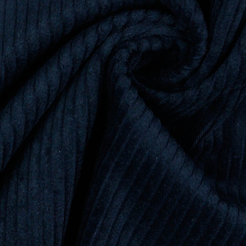 Cotton velvet-dark blue 280 g/m²