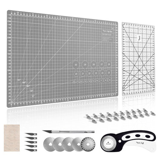 Set-cutting mat with accessories 45x30 cm