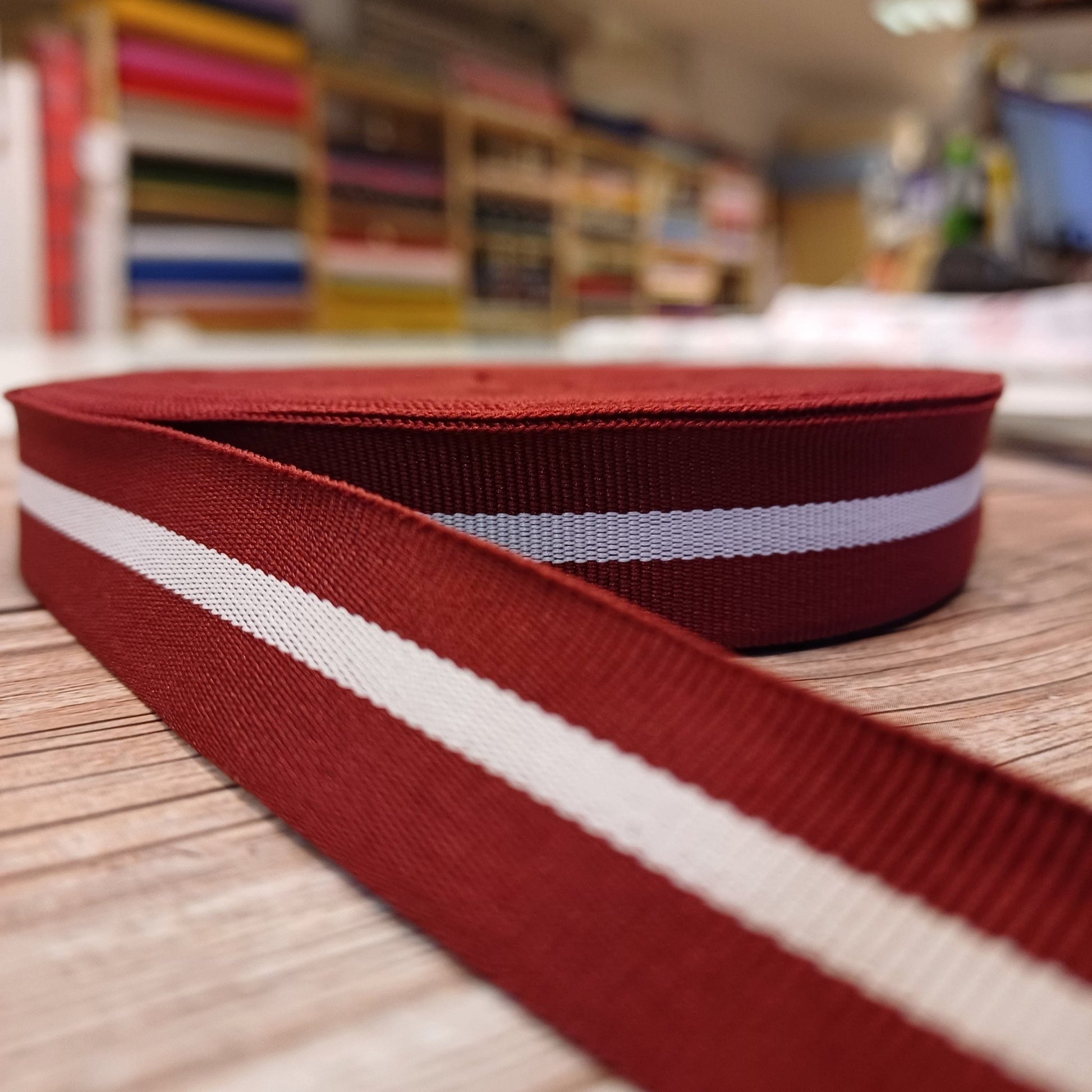 Latvian flag ribbon 20 mm-LV