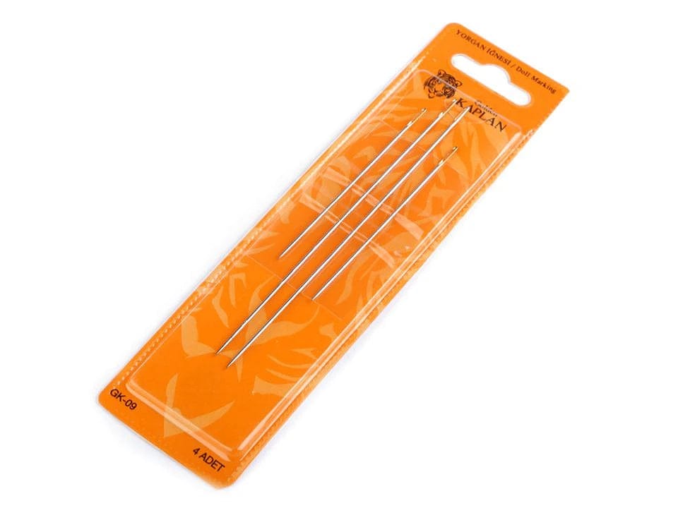 Doll needles / long sewing needles, gold eye