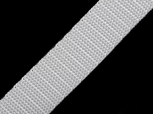 Ribbon for bags, straps 20 mm-white