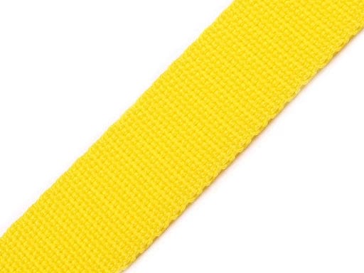 Tape for bags, straps 20 mm-yellow
