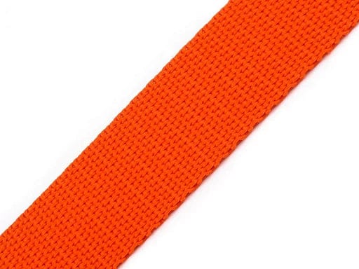 20 mm orange ribbon for bags, straps