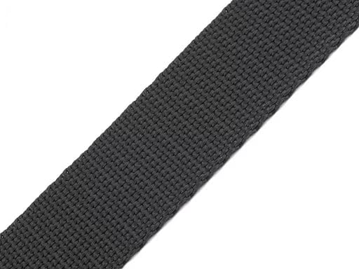 Tape for bags, straps 20 mm-dark gray
