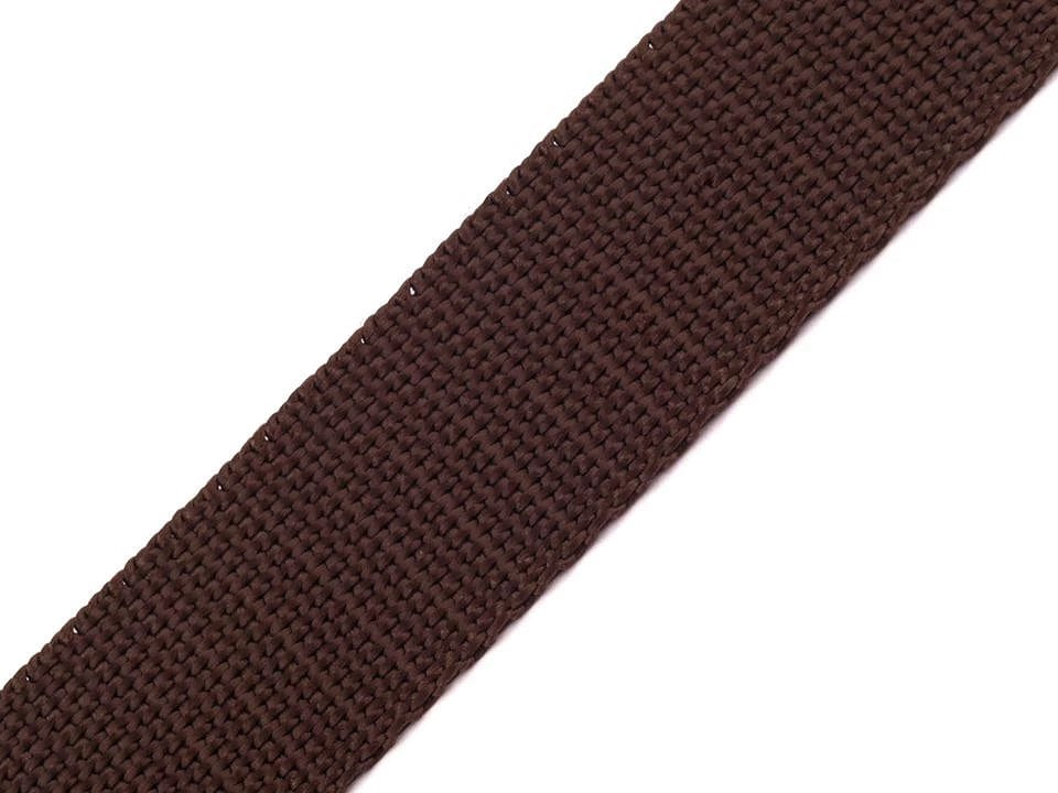 Ribbon for bags, straps 30 mm-dark brown