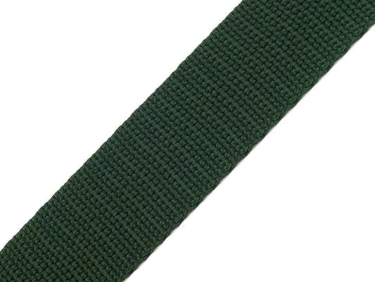 Ribbon for bags, straps, 30 mm, dark green