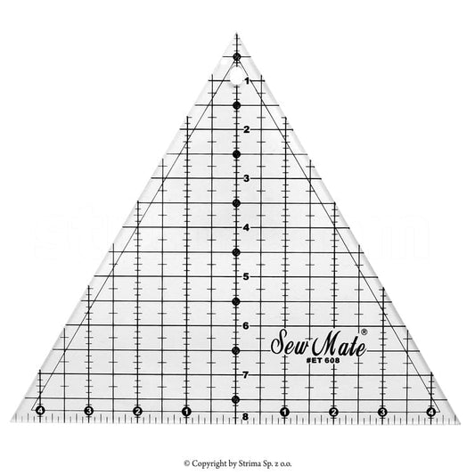 Ruler with markings 235x302 mm - triangle