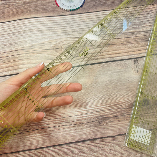 Line ruler with markings 50x500 mm