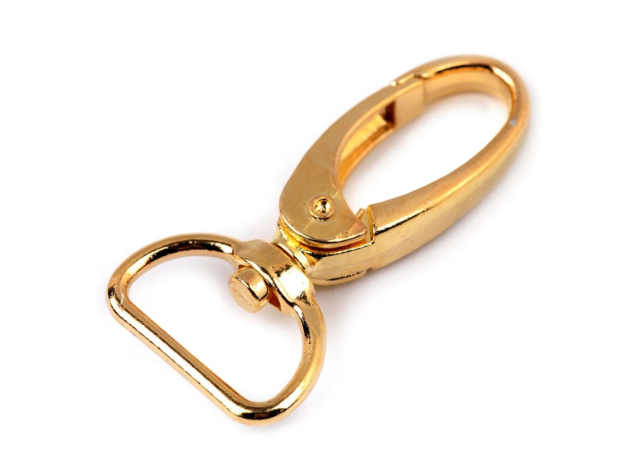 Metal carabiner 20 mm-gold (2 pcs per set)