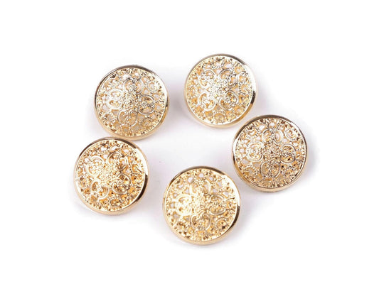 alt
Metal buttons on a shank 15 mm - gold