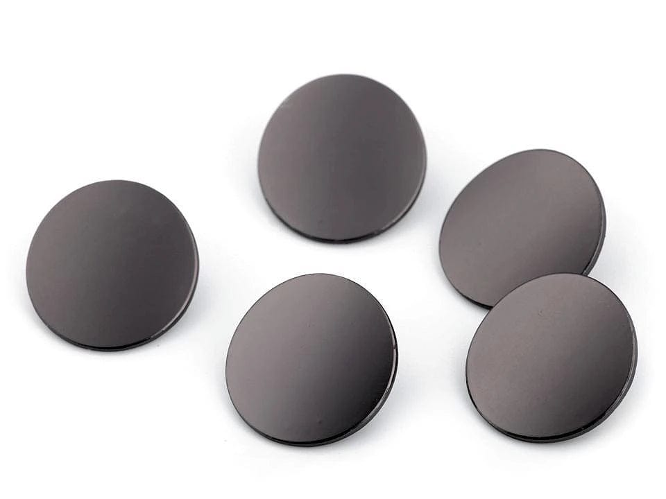 Metal buttons on a shank 20 mm-black