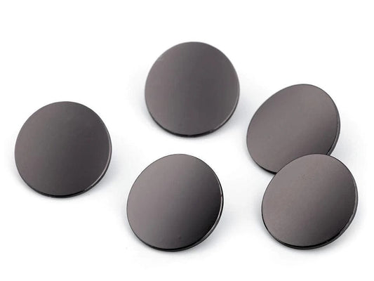 Metal buttons on a shank 20 mm-black