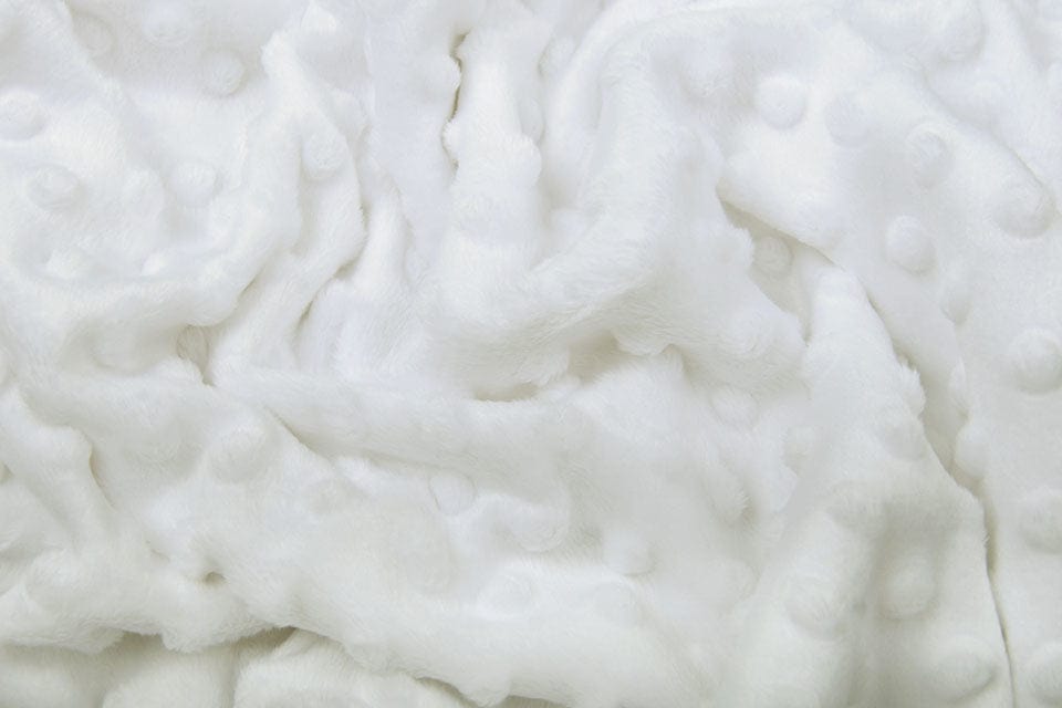 Minky fleece, white 260 g/m²