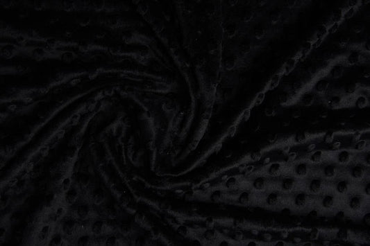 Minky fleece black 260 g/m²