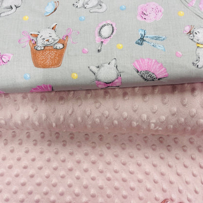 Minky flīss-pūderrozā 260 g/m²