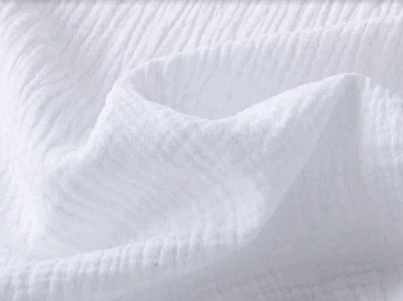 Biały muślin 125 g/m²
