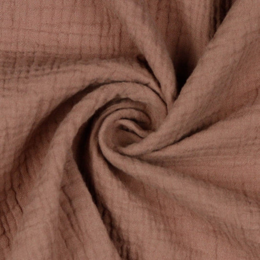 Muslin smoky medium brown shade 125 g/m²
