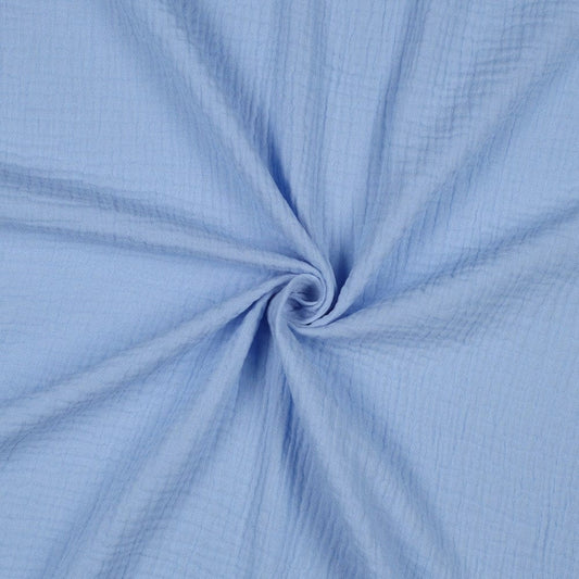 Light blue muslin 125 g/m²