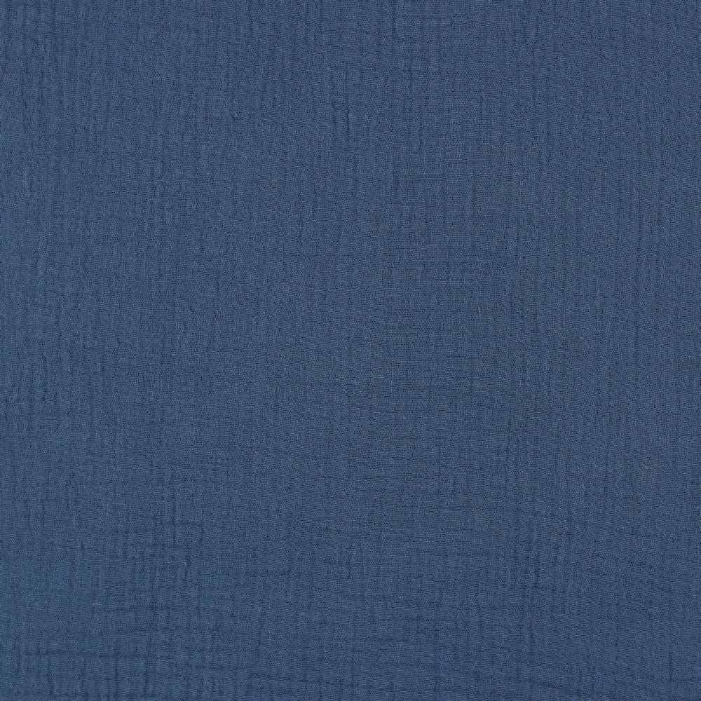 Muslin indigo blue 125 g/m²