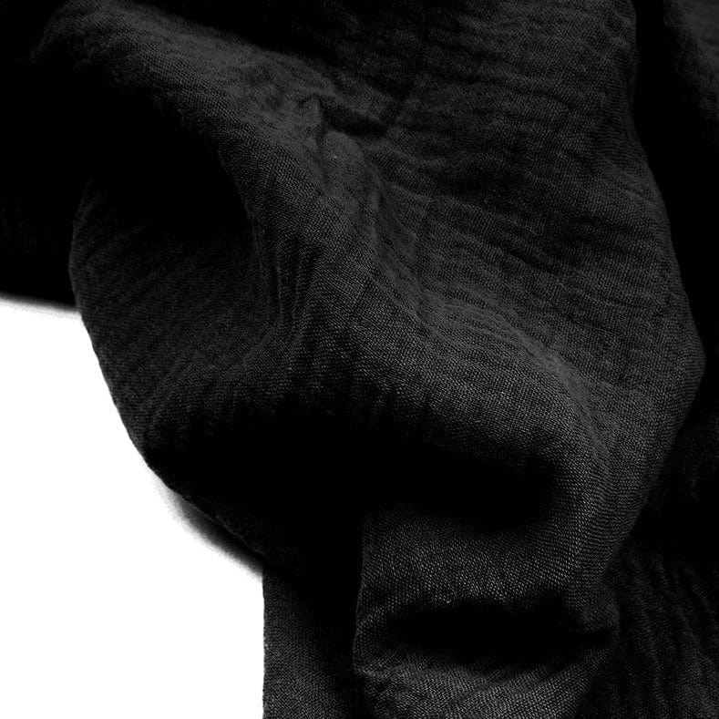 Black muslin 130 g/m²