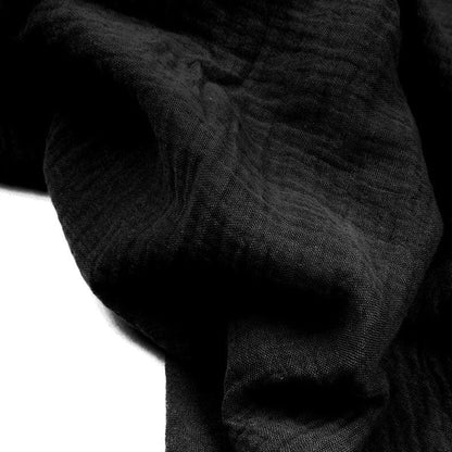 Black muslin 130 g/m²