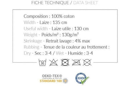 Black muslin 130 g/m²