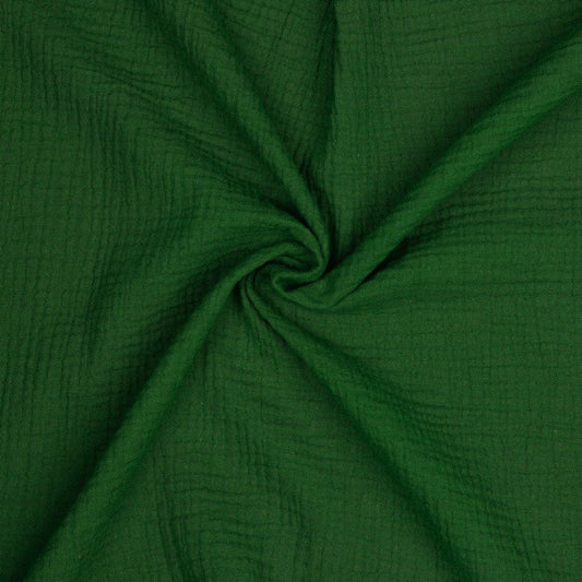 Muslin forest moss green 125 g/m²