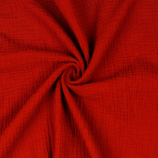 Red muslin 125 g/m²
