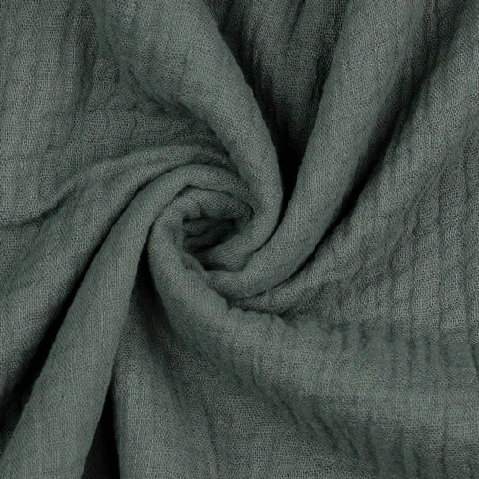 Dark grey muslin 125 g/m²