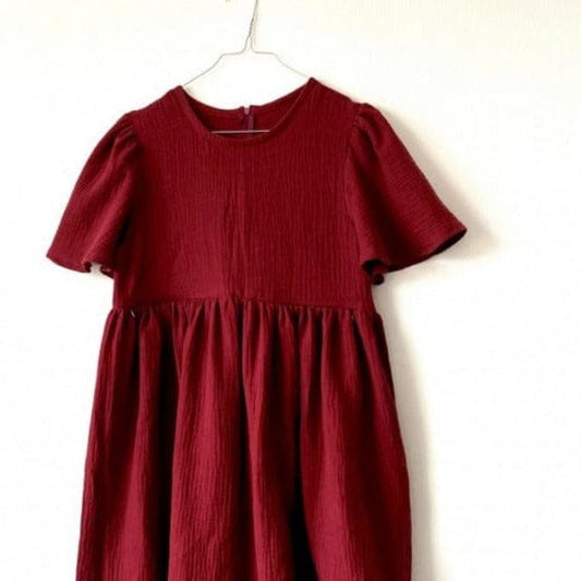 muslin-dark red 130 g/m²