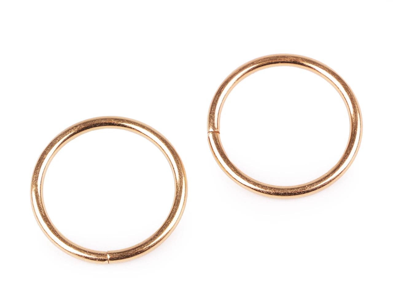 O-ring ⌀ 30 mm rose gold (10 pcs in set)