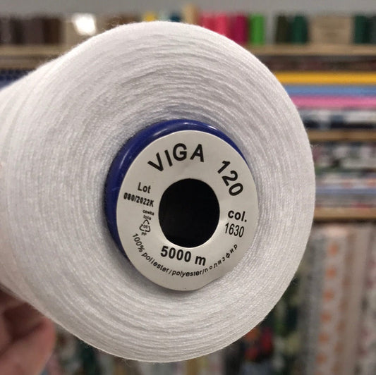 Overlock thread 5000m-white