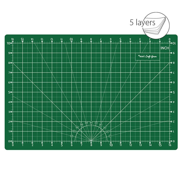 Cutting mat 45x30 cm-green