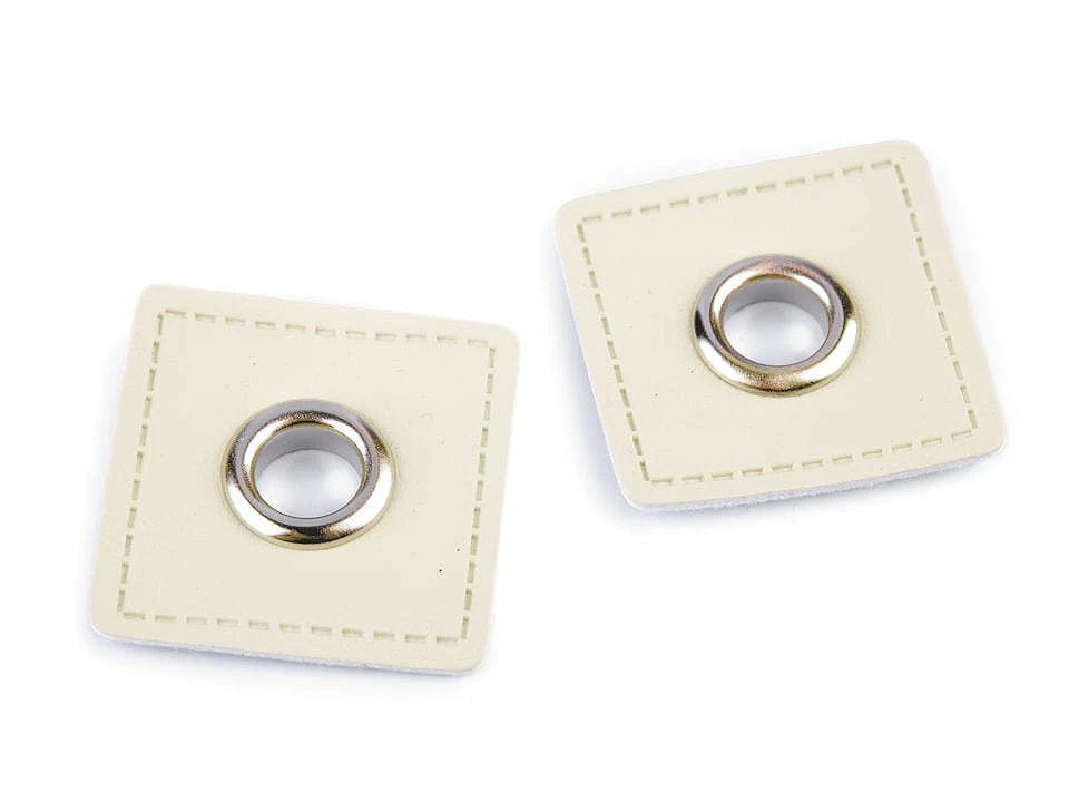 Sew-on eyelets Ø8 mm 30 x 30 mm