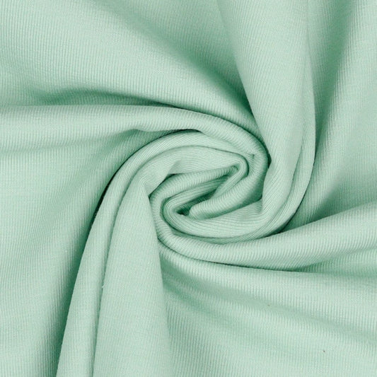 Thin cotton jersey - light green 215 g/m²