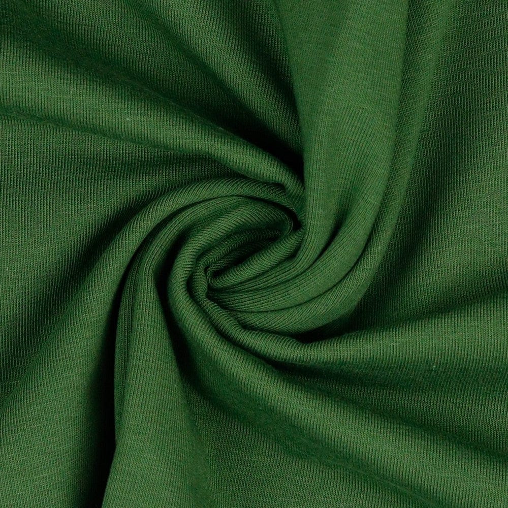 Lightweight cotton jersey - khaki 215 g/m²