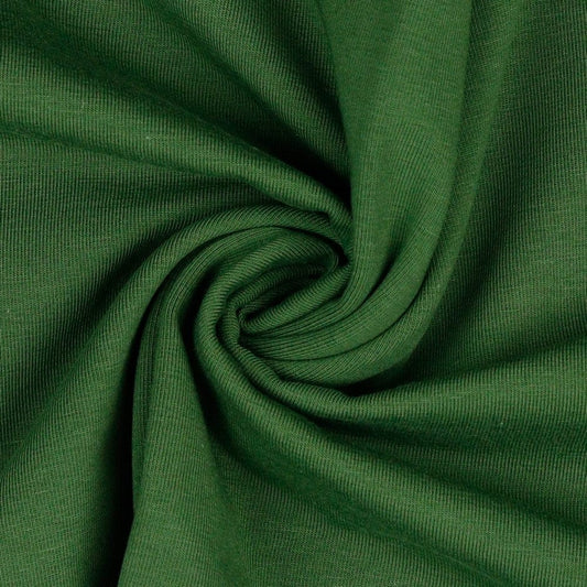 Lightweight cotton jersey - khaki 215 g/m²