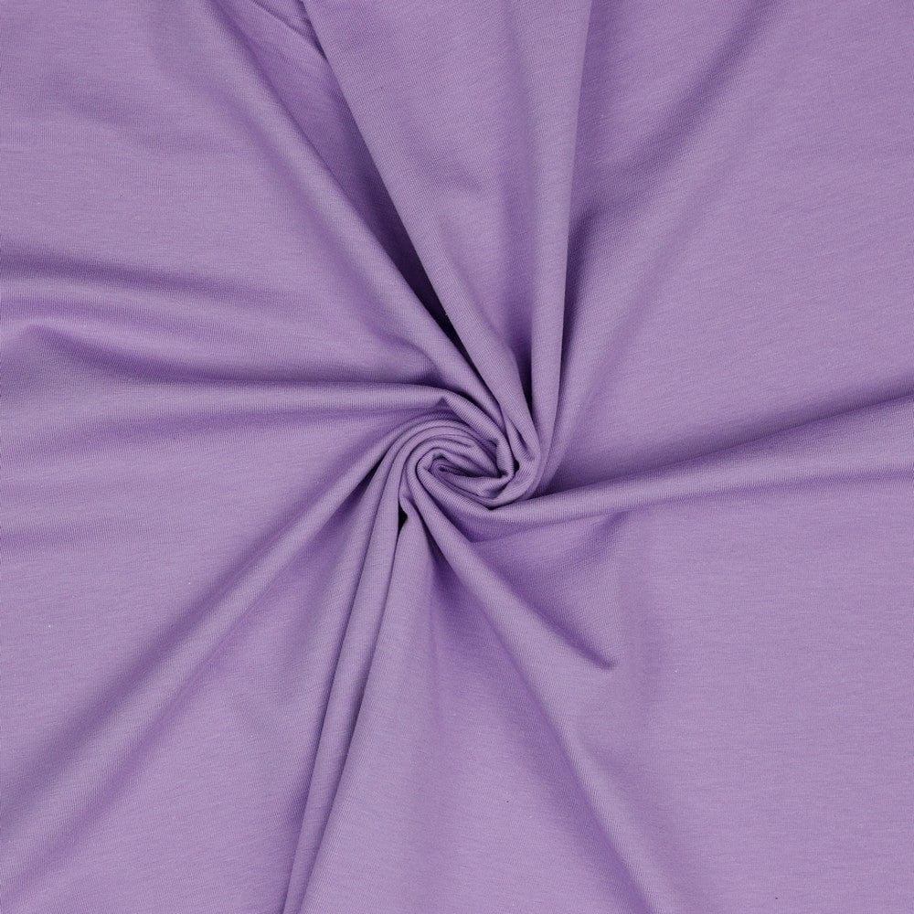 Thin cotton jersey - lavender 215 g/m²